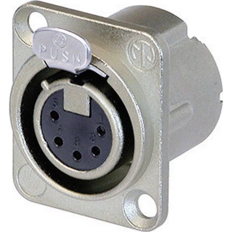 Neutrik NC5FD-LX Connettore XLR Presa a pannello contatti dritti Numero Poli (num): 5 Argento 1 pz. (1/2)