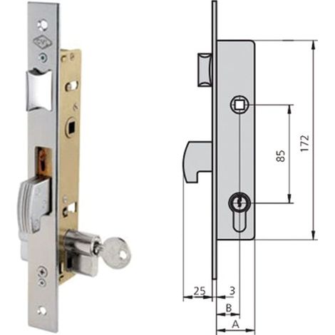 Cerradura de embutir acero inoxidable CVL 1990 2020