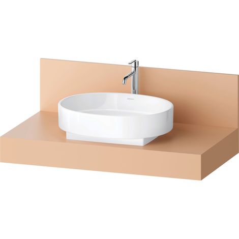 Consola Duravit Balcoon rectangular, 1 recorte en el centro,
