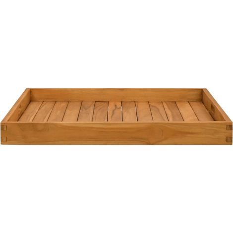Plateau de service 70x70 cm Bois de teck massif