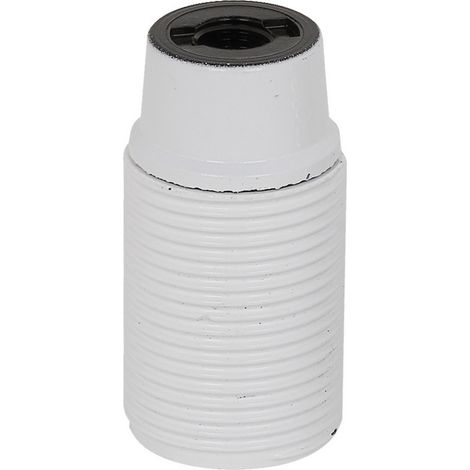 PORTALAMPADA E27 CAMICIA FILETTATA - COLORE BIANCO