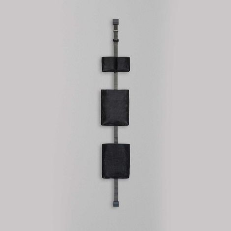 Ever TAPE STORAGE ORGANIZER FASCIA GRIGIA 2 GANCI NERO 1 BASKET DOUBLE + 2 LARGE NERO codice prod: EVTPK200BN (1/5)