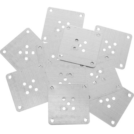 de fixation pour pieds de meubles 10 pi ces 8 x 8 cm en fer (1/5)
