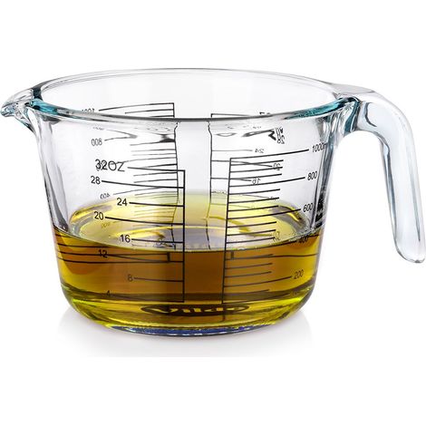 Tasse a mesurer de cuisine en verre 1 l