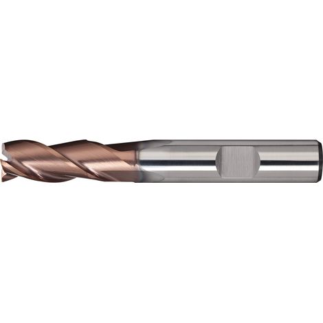 Fresa  de ranurar  taladradora  DIN  6527L  tipo  N  D.12mm  VHM  TiAlN  HB  Z.3  larga  TECWERK (1/2)