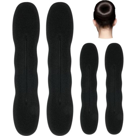 Schwamm-Lockenstab für Damen, schwarzer Kugelkopf, flauschig und einfach, für voluminöse Locken, Haargummi, unverzichtbares Haargummi