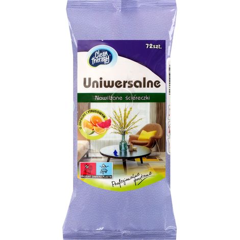 Feuchttücher, universell, 72 Stück, Zitrusduft