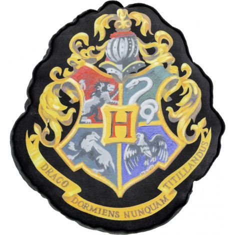 Oreiller Harry Potter - Écusson de Poudlard, noir 37x32x5 cm PRODUIT ORIGINAL ET SOUS LICENCE (1/3)