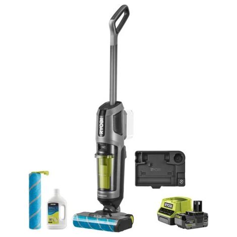 Hoover 3 in 1 Brushless 18V RYOBI - Batteria 4,0Ah - Caricabatterie - RHFC18BL-1X40GL (1/3)