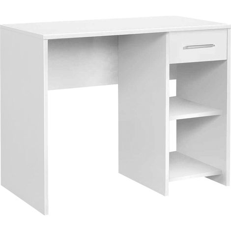 Mesa Escritorio 1 Cajón Con Estantes 74X90X51 Blanco