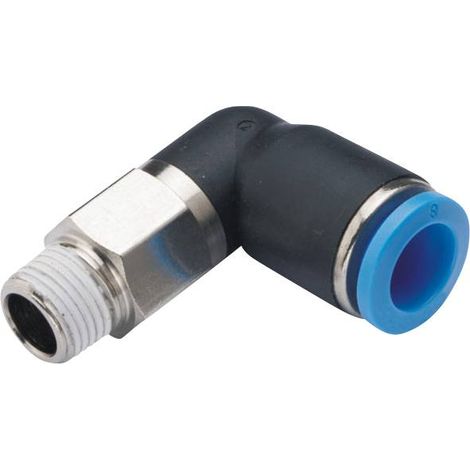 TRU COMPONENTS Raccord coudé GPL6-01 Ø de tuyau: 6 mm Taille du filetage: R1/8 1 pc(s)