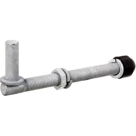 Alberts 410803 Gonds une paire, a visser, reglable galvanises a chaud cote axe 16 mm longueur 190 mm filetage M16