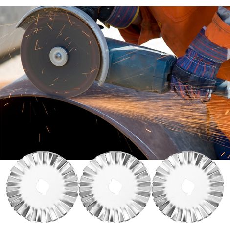 5 lames rotatives de 45 mm pour coupe précise de tissu, cuir et papier patchwork (1/3)