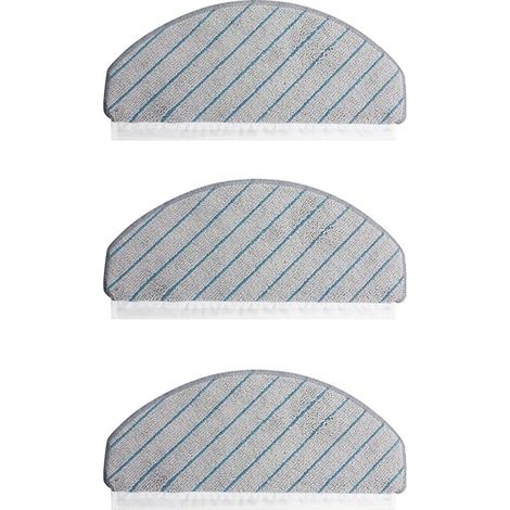 Okaywork 3 pcs de Rechange pour Ecovacs Deebot T10 Plus Chiffon de Nettoyage Compatible avec Ecovacs Deebot T10 Plus,Accessoires de balayeuse, Sac poussire, Brosse Jante, Noyau (1/5)