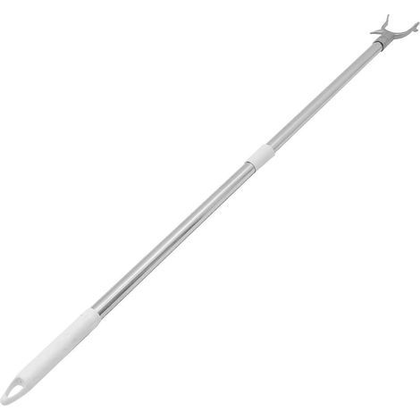 Lange Kleiderstange mit Haken, Kleiderschrankstange aus Edelstahl – 94,00 x 6,00 x 2,00 cm (1/3)