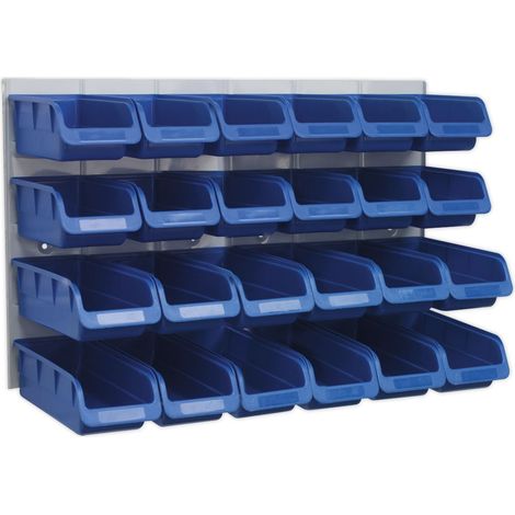 Sealey Bin & Panel Combination 24 Bins - Blue TPS131