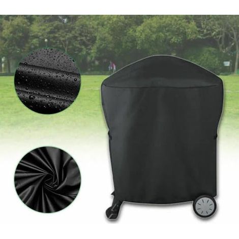 Housse de barbecue, housse étanche, pour les séries Weber Q1000 et Q2000, noire. (1/2)