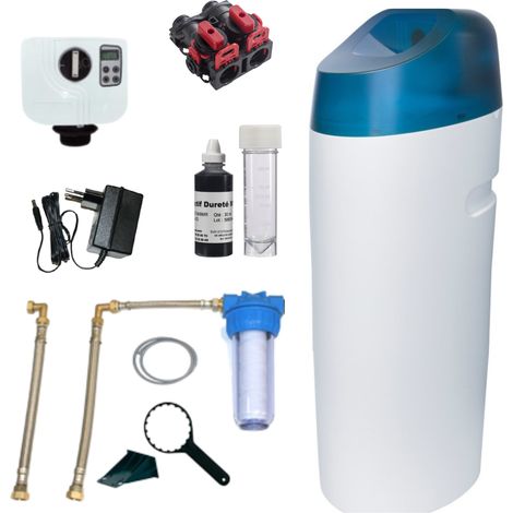 Apic – Adoucisseur d'eau 18L – Vanne BNT 1650 – Double sécurité anti-débordement – Système d'économie d'eau et de sel