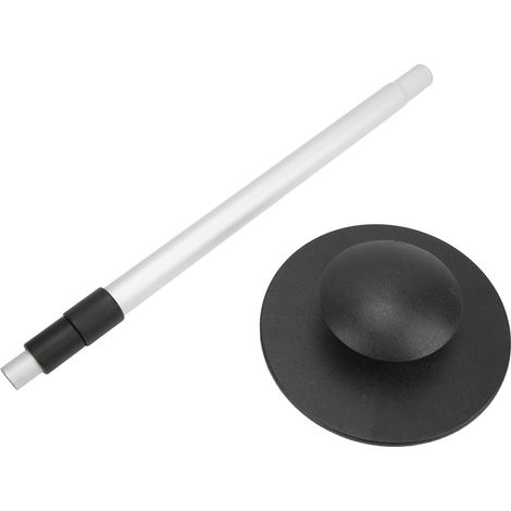 Poteau de support de bâche pour bateau 3 sections réglable 57‑137 cm aluminium ABS pour yacht voilier bateau de pêche (1/5)
