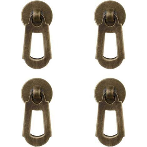 Lot de 4 petites poignées de tiroir, de fenêtre, de boîte à bijoux, de porte d'armoire, de style chinois (1/5)