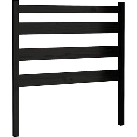 Maison Exclusive - Cabecero de cama madera maciza de pino negro 9 (1/5)