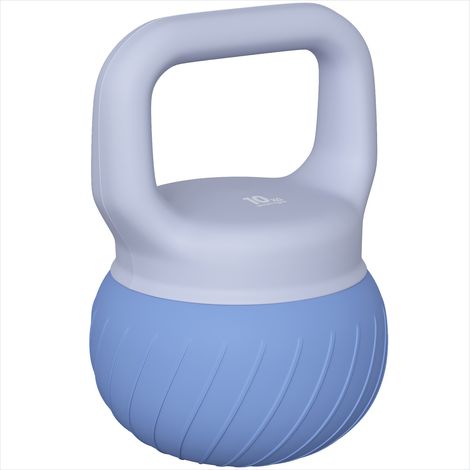 Haltères Haltère Kettlebell 10 kg Antidérapant Musculation Bleu (1/5)