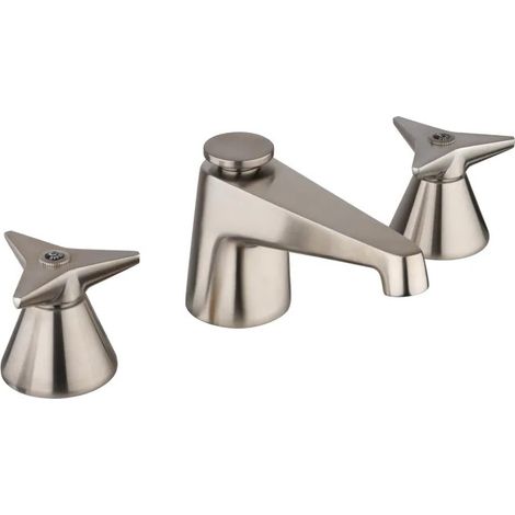 Grifo de lavabo de encimera de tres orificios en latón PVD de acero inoxidable cepillado MAMOLI Gio Ponti 45100000005F PVD Acero (1/4)