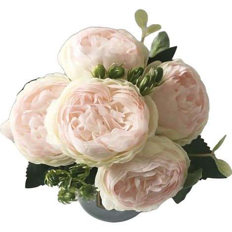 Künstlicher Blumenstrauß, Seidenmaterial, 5 Blumenköpfe, 7 (1/2)
