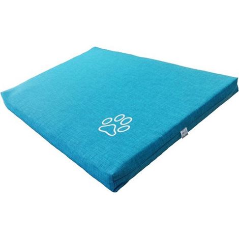 Materassino sfoderabile per animali azzurro lunghezza 80 cm