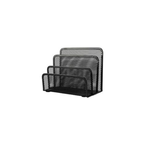 Plateau à courrier en maille métallique, porte-documents, porte-revues en maille métallique, trieur de bureau, porte-documents, organiseur de rangement à 3 niveaux (1/5)