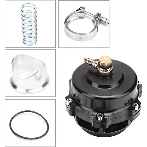 Universelles 50-mm-Turbo-Überdruckventil mit silbernem V-Flansch