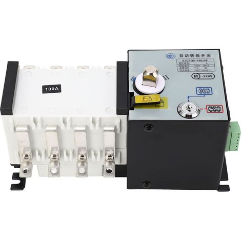 Automatischer Umschalter mit zwei Leistungsstufen, 4-polig, 100 A, intelligenter Trennschalter für Stromaggregate, AC 400 V (1/5)