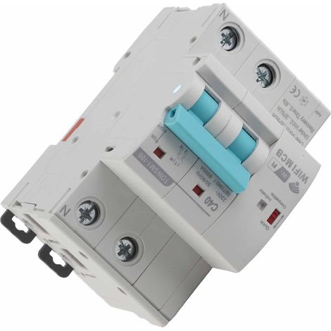 Disjoncteur WiFi intelligent 2P pour montage sur rail DIN, 230 V CA, pour usage domestique ou industriel TOWSM1‑100 (1/5)