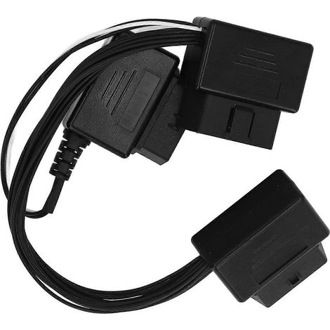 OBD-Splitter-Verlängerungskabel, PVC, flammhemmend, 16-poliges Y-Verlängerungskabel für Fahrzeuge