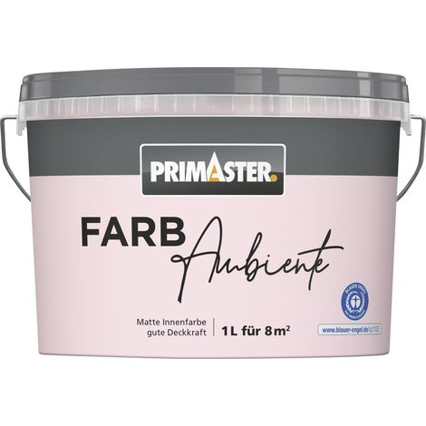 Primaster Farbambiente Wandfarbe matt rose 1 L Innen (1/2)