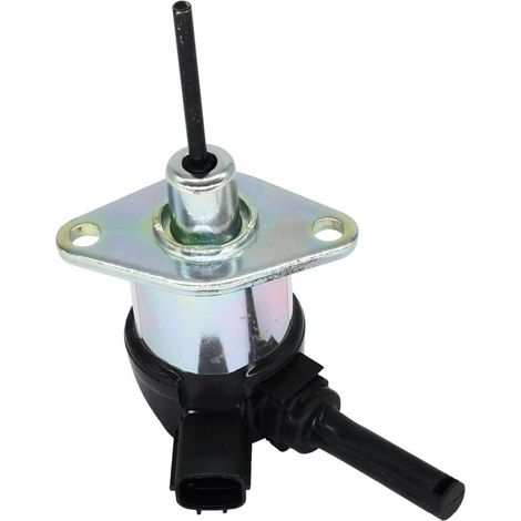 6684826 Solénoïde d'arrêt de carburant 7022789 compatible avec tracteur Kubota L2501D L2501F L2501H L2800 moteur V2003 V2203 V2403 D1503 D1703 D1803 Compatible avec Bobcat Chargeuses (1/4)