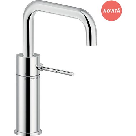 Miscelatore per lavabo monocomando, con bocca girevole. Senza scarico. Nobili serie VELIS VE125118/3CR Cromato - Ottone (1/2)