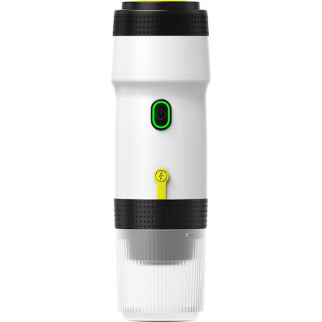 Green Mobility-Machine à expresso portable 3 en 1, auto-chauffante, pour capsules et café moulu, pour les voyages, le camping-car, la randonnée et le camping (1/5)