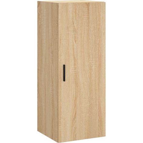 Armoire murale Salon,Meuble bas de Rangement,Meuble TV chêne sonoma 34,5x34x90 cm -42473 (1/5)
