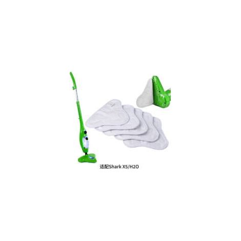 Set mit 5 waschbaren Mikrofaserpads, kompatibel mit dem Dampfmopp H2O Mop X5 für die effektive Reinigung von Hartböden – Crezuo