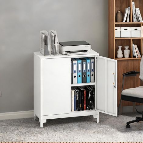 Meuble de rangement de bureau en métal 80 x 35 x 91 cm (1/5)