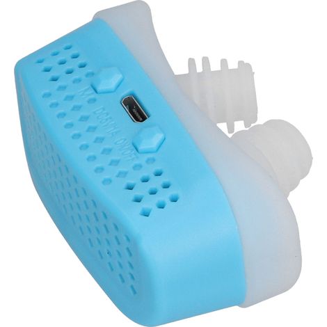 Dispositif anti-ronflement portable, machine électrique recyclable pour soulager les ronfleurs importants (bleu) (1/5)