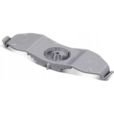 Supporto doppio per cavi piatti 2x17 mm, 90 pezzi (1/2)