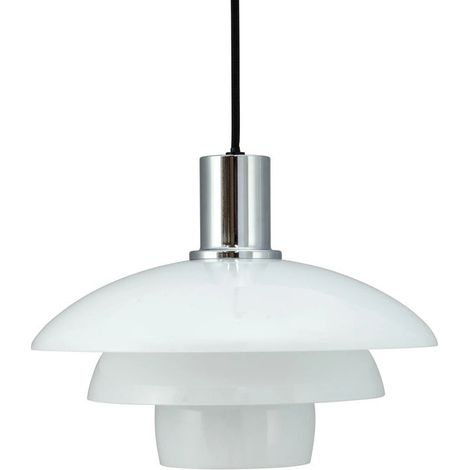 [NEUWERTIG] B-Ware Dyberg Larsen Pendellampe Hängelampe Morph Glas weiß Glaslampe opal 28 cm (1/2)