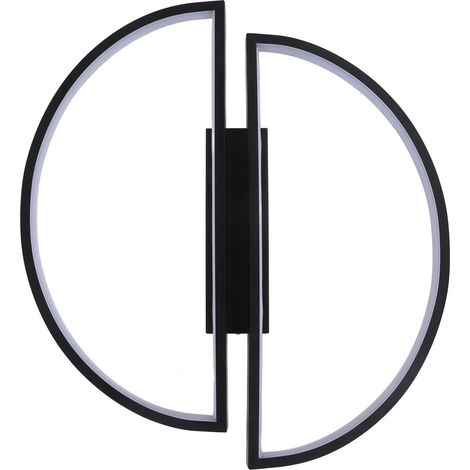 LED-Pendelleuchte, elegante, moderne Halbkreisform, sanftes Licht, Metall, Aluminium, Silikon, 41,5 cm, 2 Stück für Küche, Wohnzimmer, Schlafzimmer, Büro (1/5)