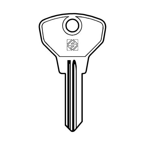 CHIAVE AUTO FIAT SIP9 SILCA - ACCIAIO NICHELATO- 10 pezzi