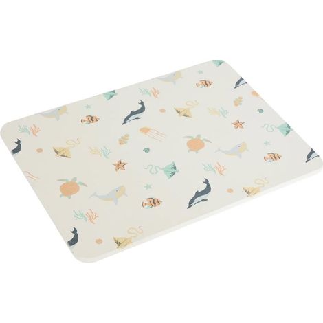 Tapis Enfant en Diatomite "Mer" 35x45cm Multicolore