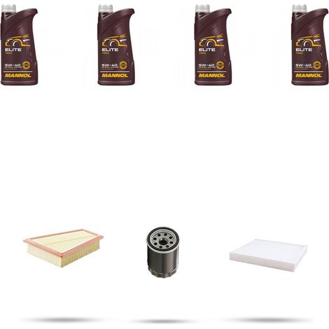 Kit tagliando 3 FILTRI e 4L OLIO compatibile con Renault Espace V 1.8 TCe 225 165Kw dal 2016 (1/4)