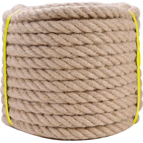 1 Corde De Jute 12mm, 15M Longueur, Ficelle Naturelle Pour Jardinage, Artisanat, Décoration Intérieure (1/5)
