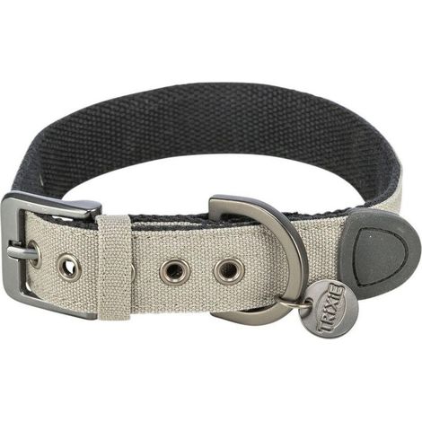 Trixie CityStyle Halsband grau, 25 mm S/M